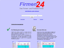 Tablet Screenshot of firmen24.ch